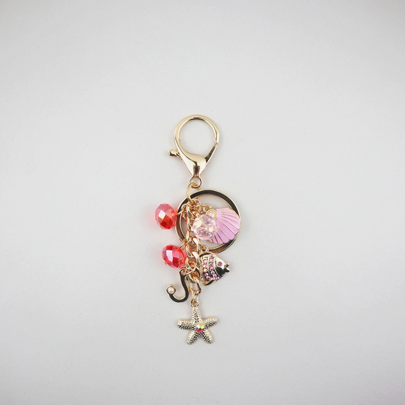 fishstar and shell keyring