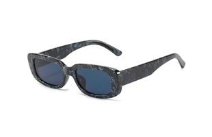 3204197 Schwarze Sonnenbrille mit Leoparden muster