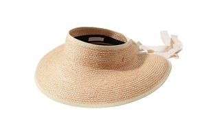 3204157 Open Top Raffia Beach Cap