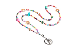 3204129 Multi Seedbead Lanyard