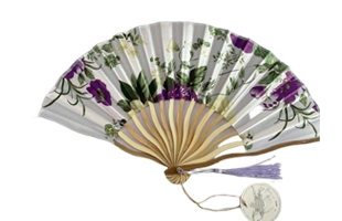 3204106 Papier ventilator mit Blumen druck