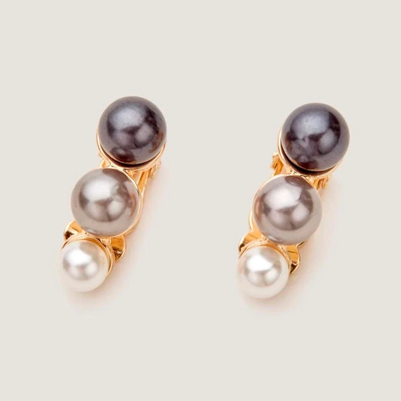 pearl clip on earrings