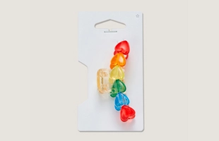 3104281 Regenbogen-Herz-Haar-Kelle-Clip