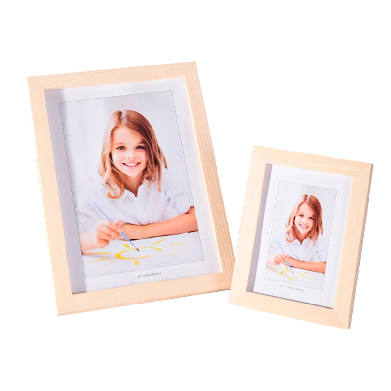 wood square photo frame