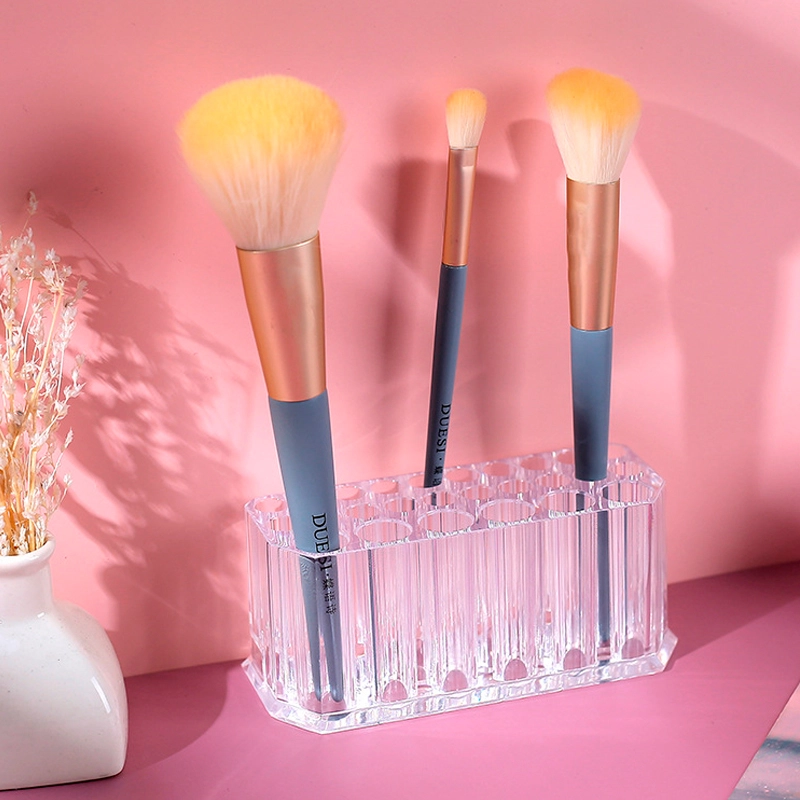 plastic makeup brush holder