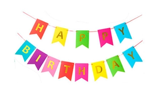 3304515 Buntes Happy Birthday Banner