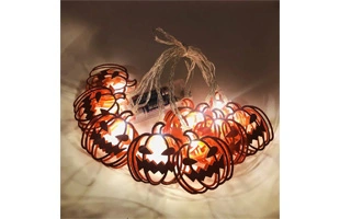 3210335 LED-Halloween-Kürbis lichts chnur