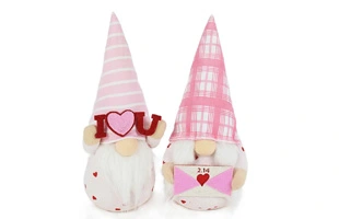 3210438 Rosa Gnome Plüsch mit Umschlag