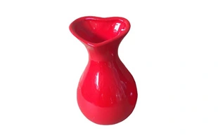 3210445 Valentinstag Keramik rote Herz Blumenvase