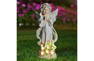 3210197 Garten solar blumen feen statue