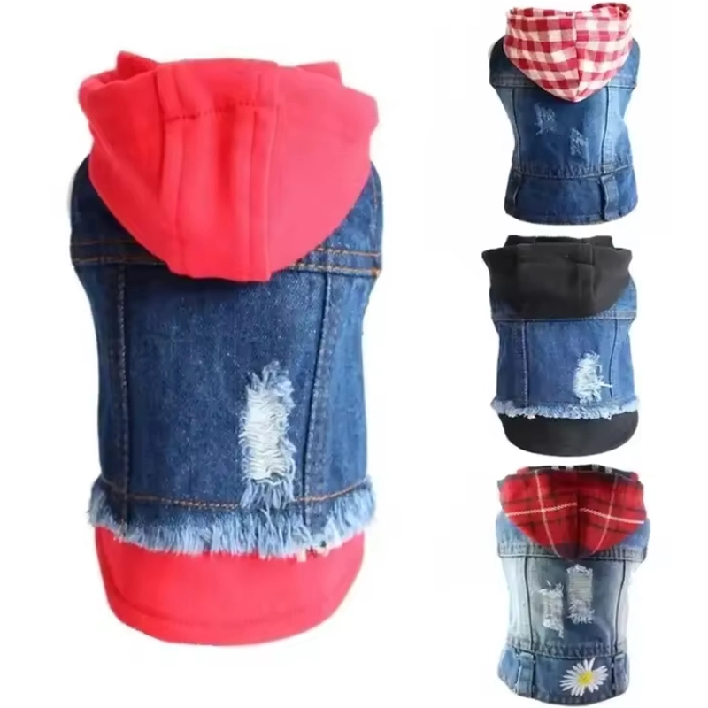 4305353 fashion denim jumpsuit dog clothes cheap price wholesale supplier